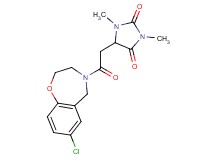 5-[2-(7-chloro-2,3-dihydro-1,4-benzoxazepin-4(5H)-yl)-2-oxoethyl]-1,3-dimethyl-2,4-imidazolidinedione