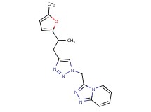 3-({4-[2-(5-methyl-2-furyl)propyl]-1H-1,2,3-triazol-1-yl}methyl)[1,2,4]triazolo[4,3-a]pyridine