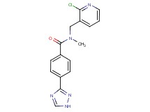 N-[(2-chloropyridin-3-yl)methyl]-N-methyl-4-(1H-1,2,4-triazol-3-yl)benzamide