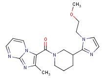 3-({3-[1-(2-methoxyethyl)-1H-imidazol-2-yl]-1-piperidinyl}carbonyl)-2-methylimidazo[1,2-a]pyrimidine