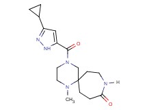 4-[(3-cyclopropyl-1H-pyrazol-5-yl)carbonyl]-1-methyl-1,4,9-triazaspiro[5.6]dodecan-10-one