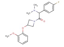 1-(4-fluorophenyl)-2-[3-(2-methoxyphenoxy)-1-azetidinyl]-N,N-dimethyl-2-oxoethanamine