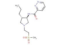 N-{rel-(3R,4S)-1-[2-(methylsulfonyl)ethyl]-4-propyl-3-pyrrolidinyl}-3-pyridazinecarboxamide hydrochloride