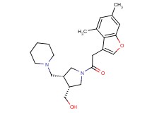 [(3R*,4R*)-1-[(4,6-dimethyl-1-benzofuran-3-yl)acetyl]-4-(piperidin-1-ylmethyl)pyrrolidin-3-yl]methanol