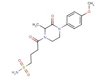 4-[4-(4-methoxyphenyl)-2-methyl-3-oxo-1-piperazinyl]-4-oxo-1-butanesulfonamide
