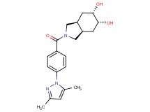 (3aR*,5R*,6S*,7aS*)-2-[4-(3,5-dimethyl-1H-pyrazol-1-yl)benzoyl]octahydro-1H-isoindole-5,6-diol