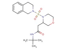 N-(tert-butyl)-2-[4-(3,4-dihydro-2(1H)-isoquinolinylsulfonyl)-3-morpholinyl]acetamide