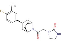 1-{2-[(3-endo)-3-(4-fluoro-3-methylphenyl)-8-azabicyclo[3.2.1]oct-8-yl]-2-oxoethyl}imidazolidin-2-one