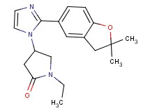 4-[2-(2,2-dimethyl-2,3-dihydro-1-benzofuran-5-yl)-1H-imidazol-1-yl]-1-ethylpyrrolidin-2-one