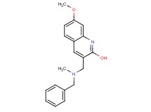 3-{[benzyl(methyl)amino]methyl}-7-methoxy-2-quinolinol