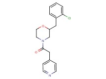 2-(2-chlorobenzyl)-4-(4-pyridinylacetyl)morpholine