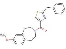 3-[(2-benzyl-1,3-thiazol-4-yl)carbonyl]-7-methoxy-2,3,4,5-tetrahydro-1H-3-benzazepine