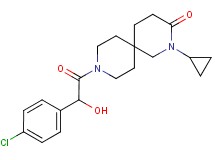 9-[(4-chlorophenyl)(hydroxy)acetyl]-2-cyclopropyl-2,9-diazaspiro[5.5]undecan-3-one