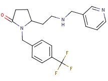 5-{2-[(3-pyridinylmethyl)amino]ethyl}-1-[4-(trifluoromethyl)benzyl]-2-pyrrolidinone