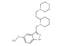5-methoxy-3-({2-[2-(4-morpholinyl)ethyl]-1-piperidinyl}methyl)-1H-indazole