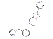 N-methyl-1-[2-(1H-pyrazol-1-ylmethyl)phenyl]-N-{[3-(4-pyridinyl)-5-isoxazolyl]methyl}methanamine