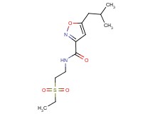 N-[2-(ethylsulfonyl)ethyl]-5-isobutylisoxazole-3-carboxamide
