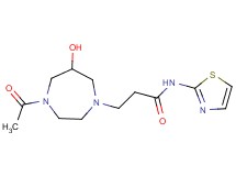 3-(4-acetyl-6-hydroxy-1,4-diazepan-1-yl)-N-1,3-thiazol-2-ylpropanamide
