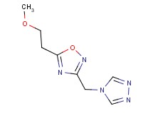 5-(2-methoxyethyl)-3-(4H-1,2,4-triazol-4-ylmethyl)-1,2,4-oxadiazole