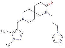 9-[(1,5-dimethyl-1H-pyrazol-4-yl)methyl]-2-[3-(1H-imidazol-1-yl)propyl]-2,9-diazaspiro[5.5]undecan-3-one
