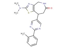 2-(dimethylamino)-8-[2-(2-methylphenyl)pyrimidin-5-yl]-4,5,7,8-tetrahydro-6H-[1,3]thiazolo[4,5-c]azepin-6-one