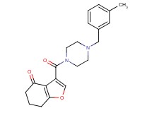 3-{[4-(3-methylbenzyl)-1-piperazinyl]carbonyl}-6,7-dihydro-1-benzofuran-4(5H)-one