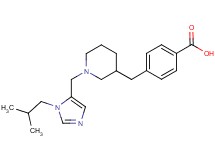 4-({1-[(1-isobutyl-1H-imidazol-5-yl)methyl]-3-piperidinyl}methyl)benzoic acid