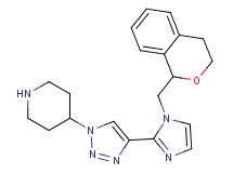 4-{4-[1-(3,4-dihydro-1H-isochromen-1-ylmethyl)-1H-imidazol-2-yl]-1H-1,2,3-triazol-1-yl}piperidine hydrochloride