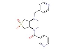 (4aS*,7aR*)-1-(3-pyridinylcarbonyl)-4-(4-pyridinylmethyl)octahydrothieno[3,4-b]pyrazine 6,6-dioxide