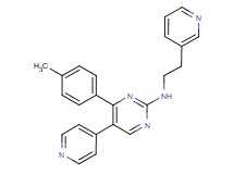4-(4-methylphenyl)-5-pyridin-4-yl-N-(2-pyridin-3-ylethyl)pyrimidin-2-amine