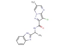 N-[1-(1H-benzimidazol-2-yl)ethyl]-3-chloro-6-methylpyrazolo[1,5-a]pyrimidine-2-carboxamide
