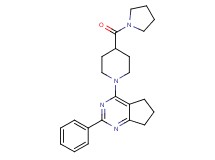 2-phenyl-4-[4-(1-pyrrolidinylcarbonyl)-1-piperidinyl]-6,7-dihydro-5H-cyclopenta[d]pyrimidine