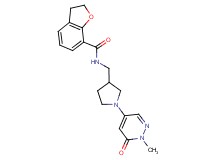 N-{[1-(1-methyl-6-oxo-1,6-dihydropyridazin-4-yl)pyrrolidin-3-yl]methyl}-2,3-dihydro-1-benzofuran-7-carboxamide