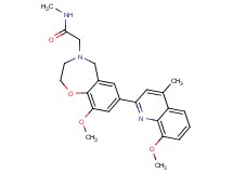 2-[9-methoxy-7-(8-methoxy-4-methylquinolin-2-yl)-2,3-dihydro-1,4-benzoxazepin-4(5H)-yl]-N-methylacetamide