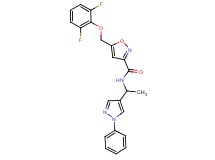 5-[(2,6-difluorophenoxy)methyl]-N-[1-(1-phenyl-1H-pyrazol-4-yl)ethyl]-3-isoxazolecarboxamide