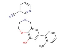 2-[9-hydroxy-7-(2-methylphenyl)-2,3-dihydro-1,4-benzoxazepin-4(5H)-yl]nicotinonitrile