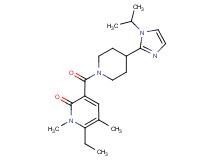 6-ethyl-3-{[4-(1-isopropyl-1H-imidazol-2-yl)piperidin-1-yl]carbonyl}-1,5-dimethylpyridin-2(1H)-one
