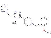 1-(2-methoxybenzyl)-4-[4-methyl-5-(1H-1,2,4-triazol-1-ylmethyl)-4H-1,2,4-triazol-3-yl]piperidine