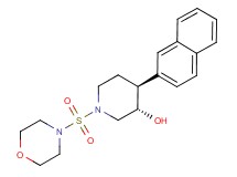 (3S*,4S*)-1-(morpholin-4-ylsulfonyl)-4-(2-naphthyl)piperidin-3-ol