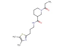 N-[3-(4,5-dimethyl-1,3-thiazol-2-yl)propyl]-1-propionyl-3-piperidinecarboxamide