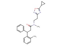N-[2-(5-cyclopropyl-1,2,4-oxadiazol-3-yl)ethyl]-N-methyl-3-(2-methylphenyl)-3-phenylpropanamide