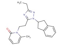 1-{2-[1-(2,3-dihydro-1H-inden-2-yl)-3-ethyl-1H-1,2,4-triazol-5-yl]ethyl}-6-methylpyridin-2(1H)-one