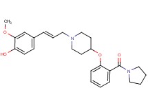 2-methoxy-4-((1E)-3-{4-[2-(1-pyrrolidinylcarbonyl)phenoxy]-1-piperidinyl}-1-propen-1-yl)phenol