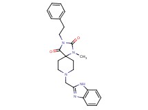 8-(1H-benzimidazol-2-ylmethyl)-1-methyl-3-(2-phenylethyl)-1,3,8-triazaspiro[4.5]decane-2,4-dione