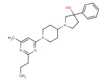 1-[1-(6-methyl-2-propylpyrimidin-4-yl)piperidin-4-yl]-3-phenylpyrrolidin-3-ol