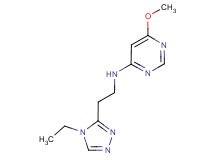 N-[2-(4-ethyl-4H-1,2,4-triazol-3-yl)ethyl]-6-methoxypyrimidin-4-amine