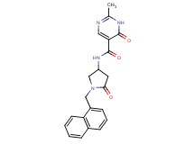 2-methyl-N-[1-(1-naphthylmethyl)-5-oxopyrrolidin-3-yl]-6-oxo-1,6-dihydropyrimidine-5-carboxamide