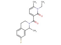 1-ethyl-3-[(7-fluoro-1-methyl-3,4-dihydroisoquinolin-2(1H)-yl)carbonyl]-6-methylpyridin-2(1H)-one