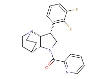 (3R*,3aR*,7aR*)-3-(2,3-difluorophenyl)-1-(pyridin-2-ylcarbonyl)octahydro-4,7-ethanopyrrolo[3,2-b]pyridine