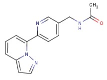 N-[(6-pyrazolo[1,5-a]pyridin-7-ylpyridin-3-yl)methyl]acetamide